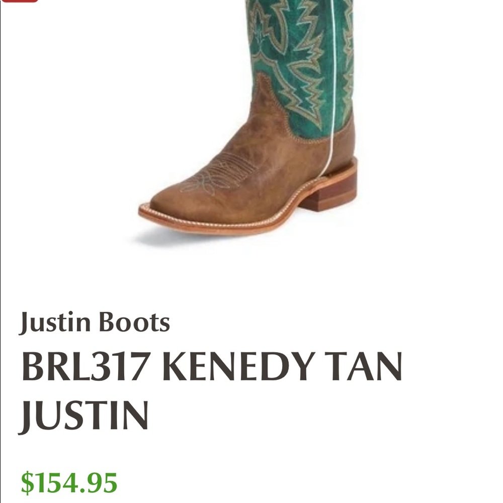 Women’s Justin boots. Size 8B  In good used condition